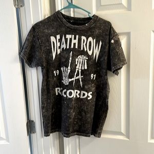 "1991 Death Row Record" bleach dyed tshirt